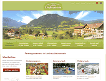 Tablet Screenshot of landhaus-liechtenstein.at